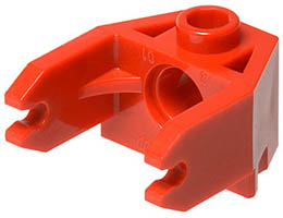 Magnet Holder 2 x 3 with Clips and Pin Hole: {ярко червен}