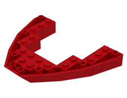 Boat, Bow Brick 8 x 10 x 1: {ярко червен}