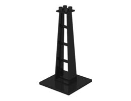 Support 6 x 6 x 10 Stanchion: {черен}