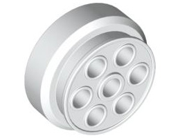 Wheel 30mm D. x 13mm (13 x 24 Model Team): {бял}