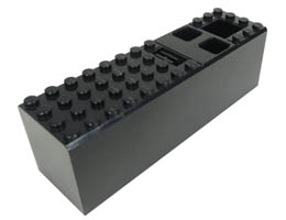 Electric 9V Battery Box 4 x 14 x 4 Cover: {черен}