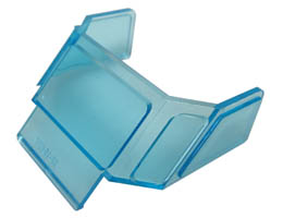 Glass for Train Front Sloping Top: {прозрачно светло син}