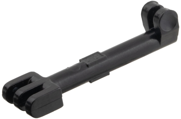 Hinge Bar 2.5L with 2 and 3 Fingers on Ends (Pantograph Shoe Holder): {черен}