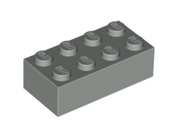 Тухличка 2X4: {сив}