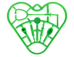 Belville Accessories - Complete Sprue - Hospital: {умерено зелен}
