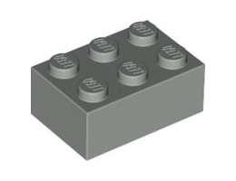 Тухличка 2X3: {сив}