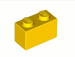 Тухличка 1X2 : {ярко жълт}