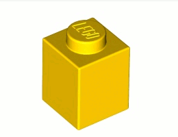 Тухличка 1X1: {ярко жълт}