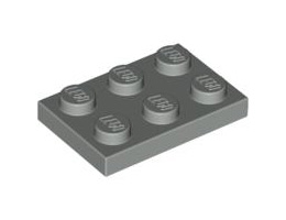 Плочка 2X3: {сив}
