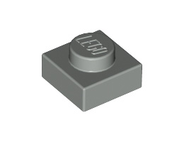 Плочка 1X1: {сив}
