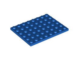 Плочка 6X8: {ярко син}