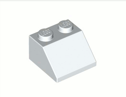 Покривна плочка 2X2/45°: {бял}