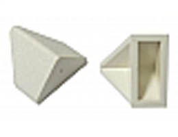 Slope 45 2 x 1 Double / Inverted - without Bottom Tube or Bottom Stud Holder: {бял}