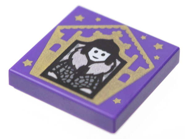Tile 2 x 2 with HP Chocolate Frog Card Olympe Maxime Pattern: {светло виолетов}