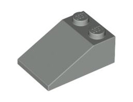 Покривна плочка 2X3/25°: {сив}