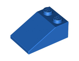 Покривна плочка 2X3/25° : {ярко син}
