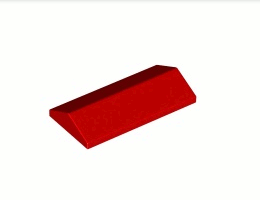 Плочка ръб на покрив 2X4/25°: {ярко червен}