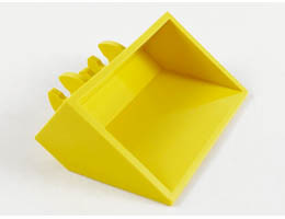 Vehicle, Digger Bucket Smooth 3 x 5 x 1 1/3: {ярко жълт}