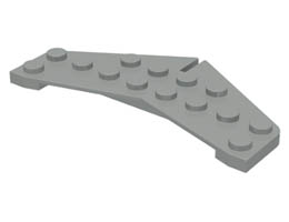 Wedge, Plate 4 x 8 Tail: {сив}
