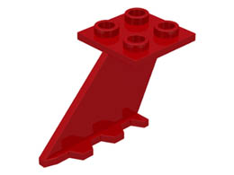 Tail 4 x 2 x 2 : {ярко червен}