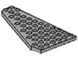 Wedge, Plate 7 x 12 Wing Right: {сив}
