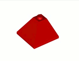 Външен ъгъл 3X3/25°: {ярко червен}