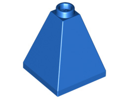 Тухличка пирамида 2X2X2/73°: {ярко син}