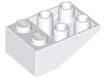 Покривна плочка 2X3/25° инверсна : {бял}