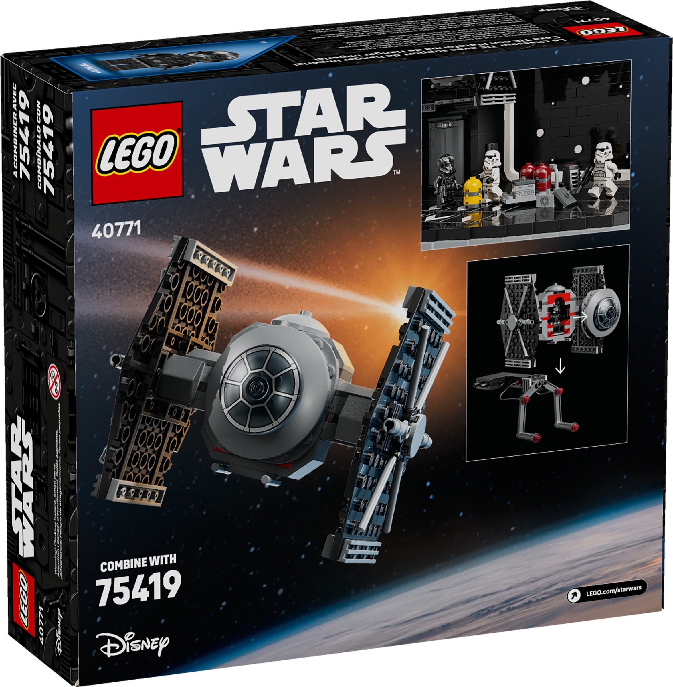 TIE Fighter™ със стойка от имперски хангар – СТАР УОРС