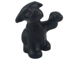 Dog, Belville, Sitting with Raised Paw : {черен}