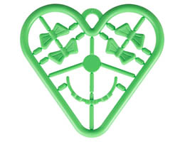 Belville, Clothes Accessories - Complete Sprue - Small Bows & Hair Band: {умерено зелен}
