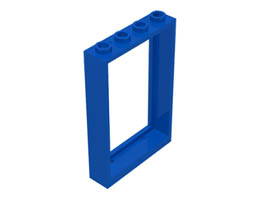 Window 1 x 4 x 5 with Hollow Studs: {ярко син}
