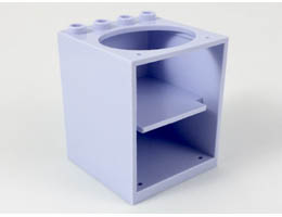 Container, Cupboard 4 x 4 x 4 with Elliptical Hole for Sink : {светло синьо-виолетов}