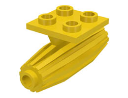 Engine, Strakes, 2 x 2 Thin Top Plate: {ярко жълт}