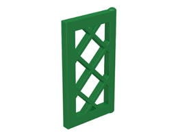 Прозорец 2X3 с решетка: {тъмно зелен}