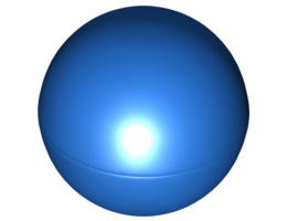 Ball, Hard Plastic 52mm D. (Duplo Ball for Ball Tube): {ярко син}
