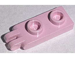 Hinge Plate 1 x 2 with 2 Fingers: {светло червеникаво-виолетов }
