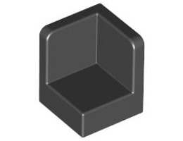Стенен ъгъл 1X1x1: {черен}