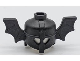 Minifigure, Headgear Helmet with Bat Wings: {черен}