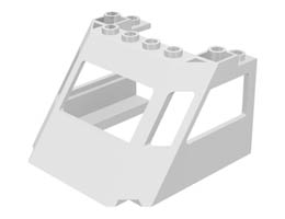 Train Front Sloping Top: {бял}