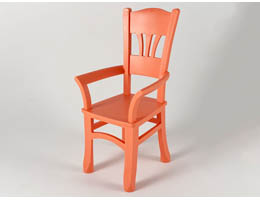 Scala Chair - Highback Dining: {ярко червеникаво-оранжев}