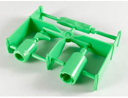 Scala Accessories - Complete Sprue - Toiletries (Simple Bottle, Pump Bottle, Toothpaste Tube): {умерено зелен}