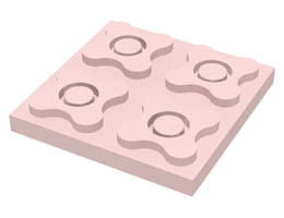 Scala Plate 4 x 4: {светла сьомга}