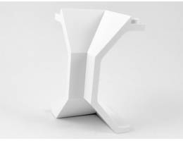 Panel 4 x 4 x 6 Corner Concave: {бял}