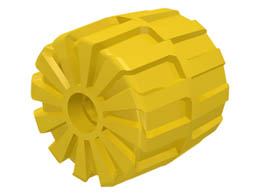 Wheel Hard Plastic Medium (35mm D. x 31mm) : {ярко жълт}