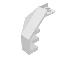 Panel 3 x 3 x 3 Corner Convex: {бял}