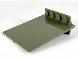 Door 2 x 5 x 5 Swivel, Flat Base: {тъмно сив}