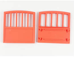 Scala Baby Crib Footboard 1 x 7 x 6: {ярко червеникаво-оранжев}