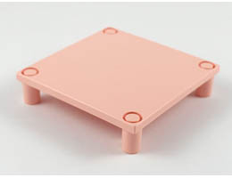Scala Platform / Table 7 x 7 x 1 1/3 with 4 Legs: {светла сьомга}