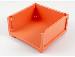 Scala Box 7 x 7 x 3 with 3 sides: {ярко червеникаво-оранжев}